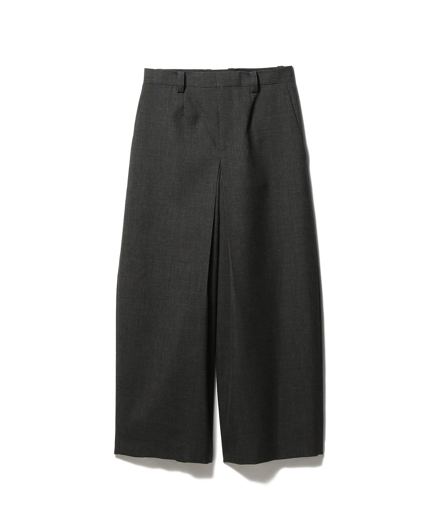 フロントインバーテッド プリーツパンツ