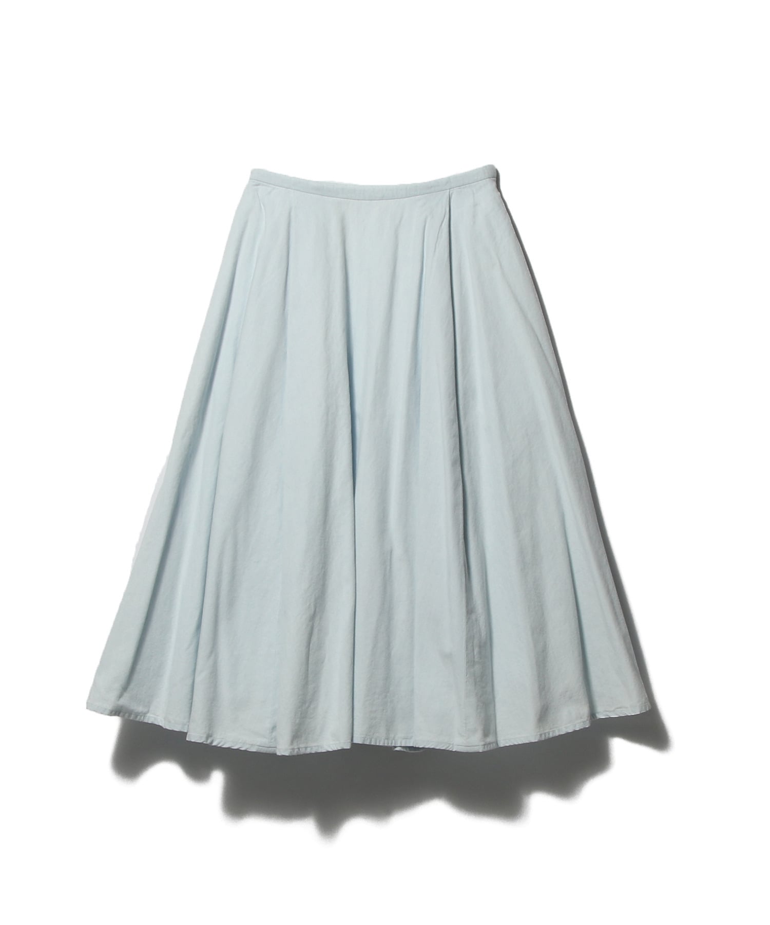 シャンブレー フレアスカート