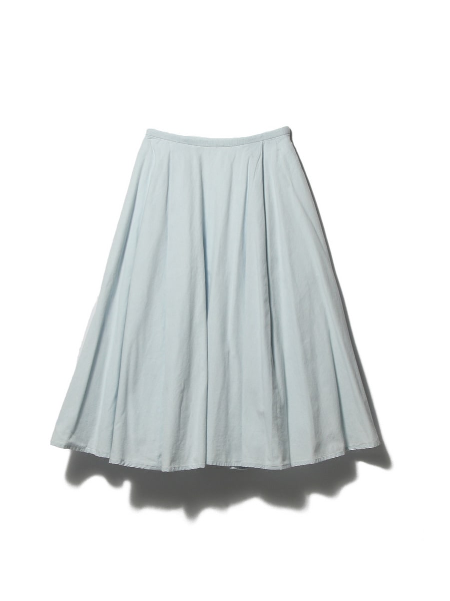 シャンブレー フレアスカート