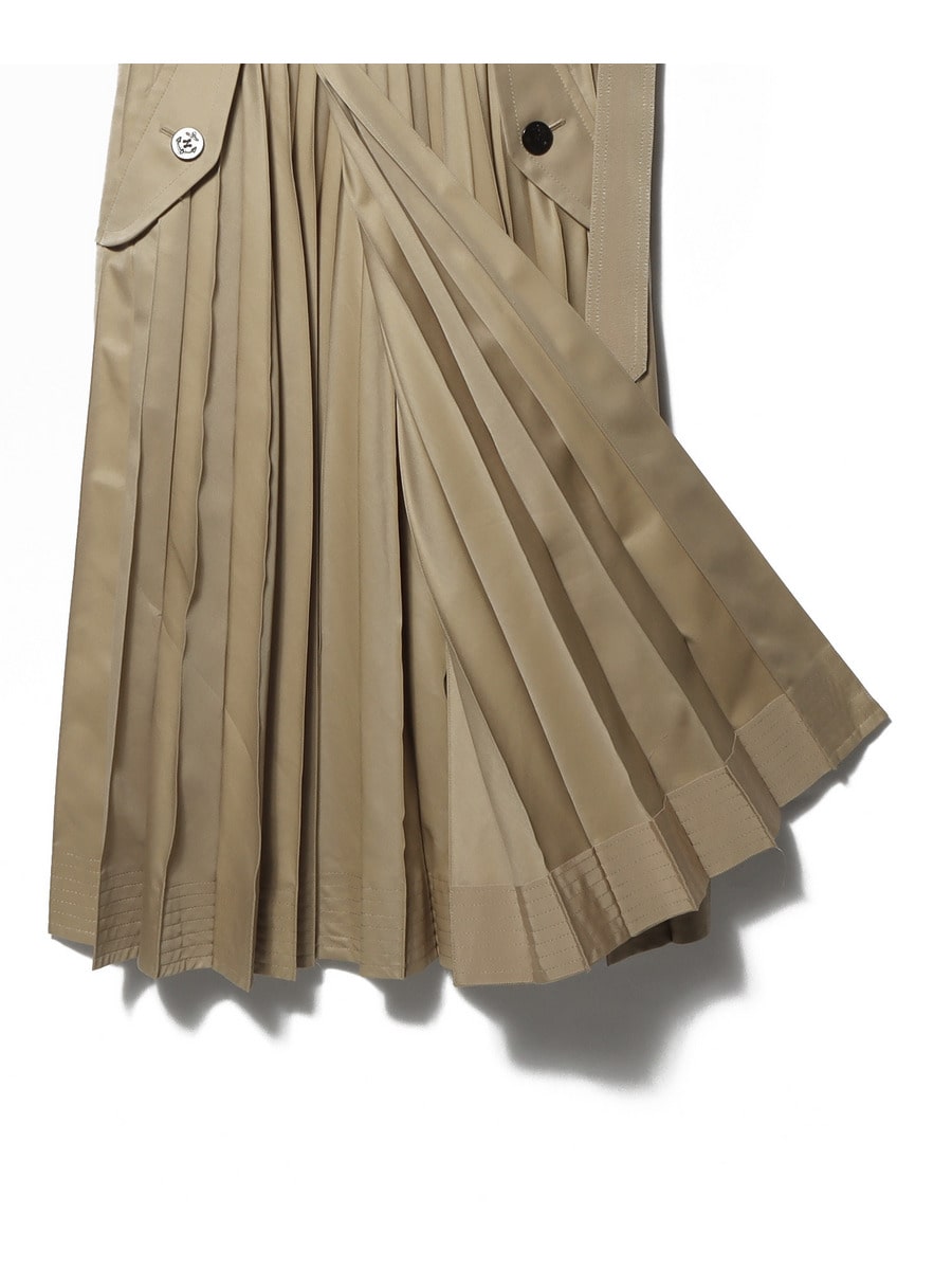 SACAI / コットンプリーツスカート｜ESTNATION ONLINE STORE