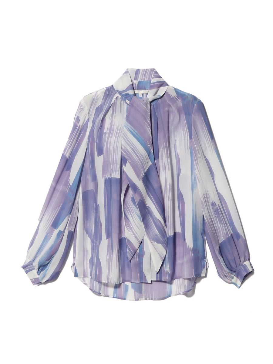 プリントボウタイブラウス《ESTNATION EXCLUSIVE》