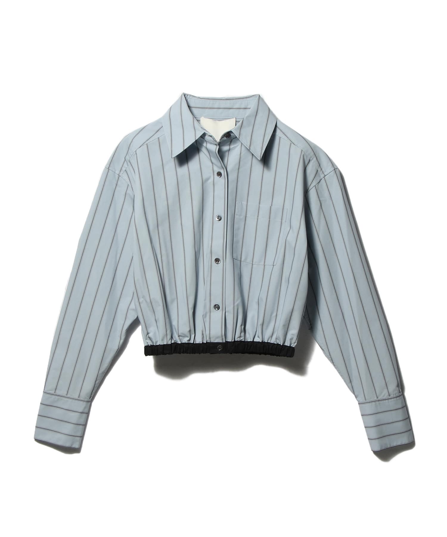 ドローコード ヘムストライプシャツ