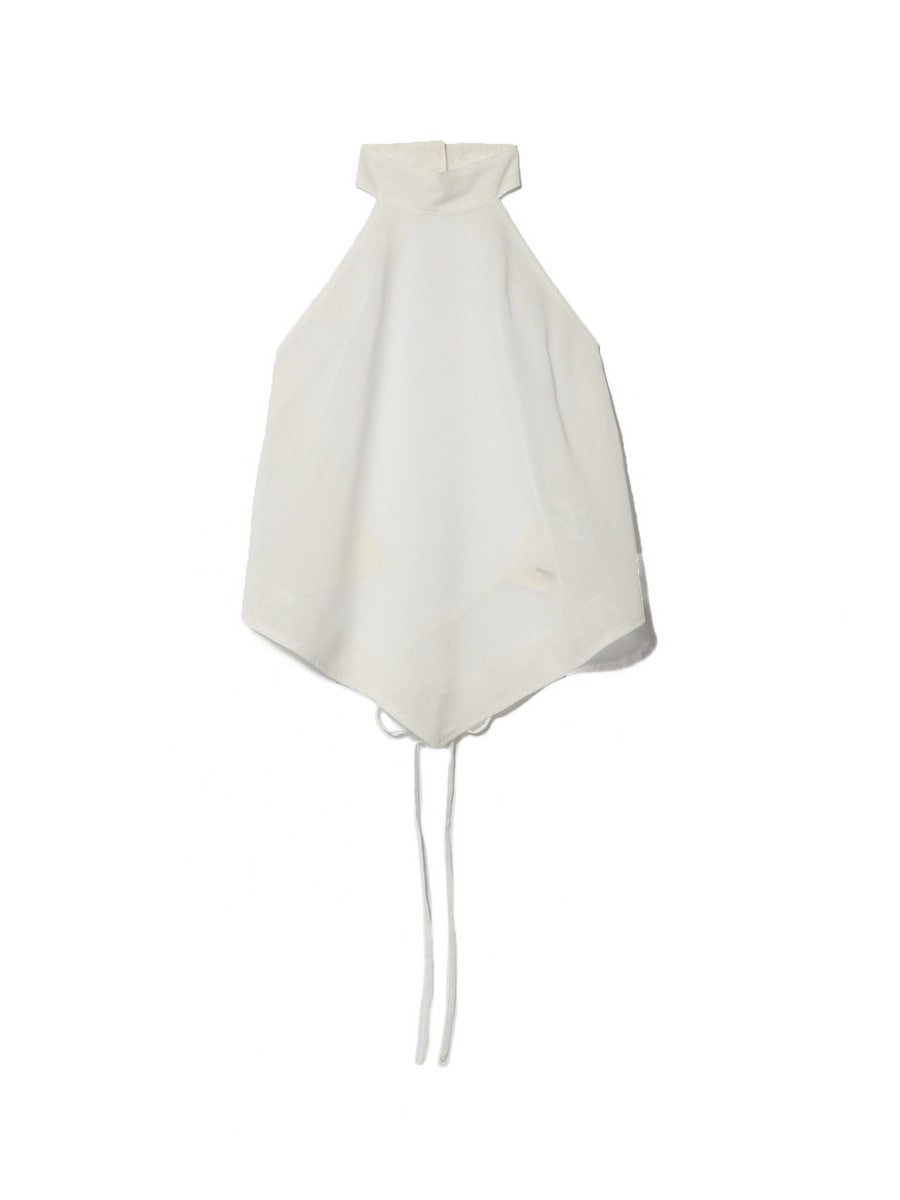 シアーホルターネックトップス