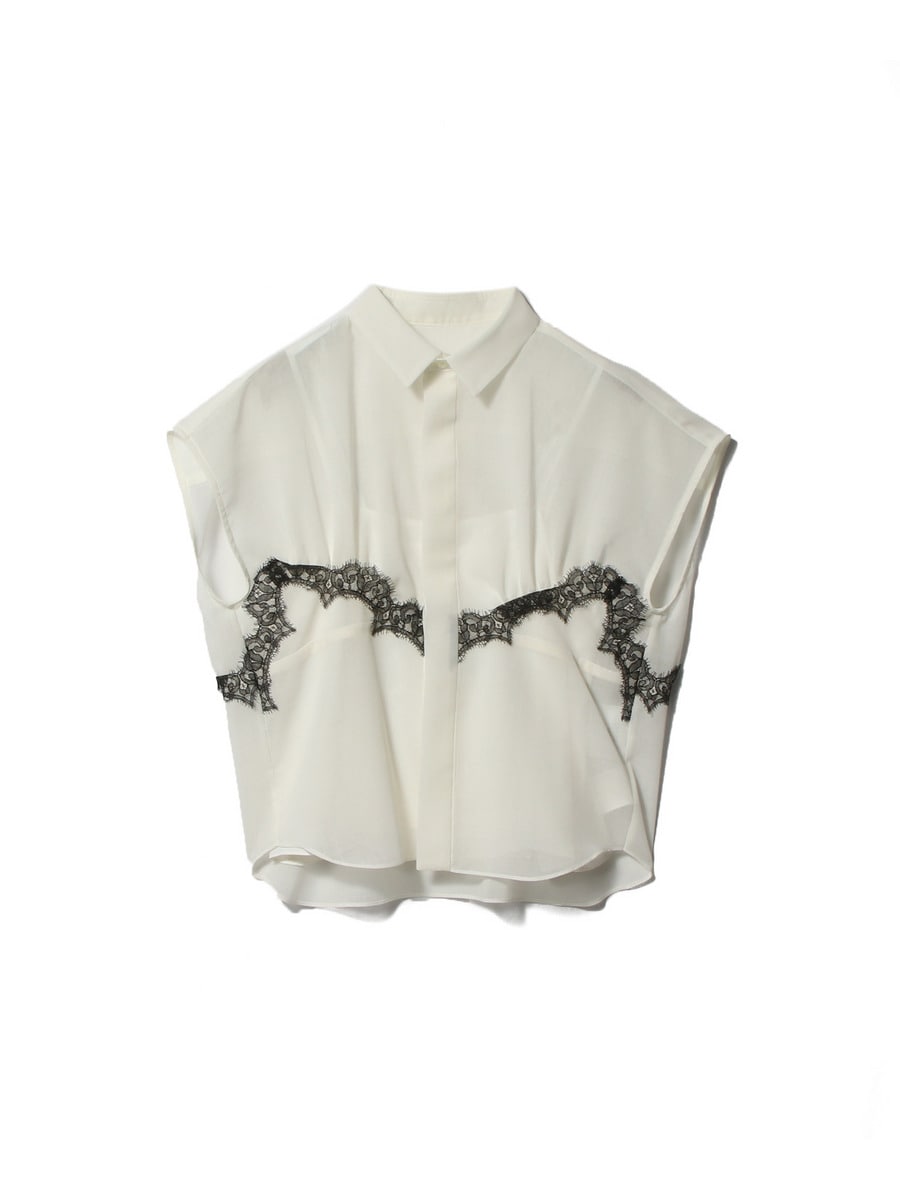 ウールオーガンジーシャツ