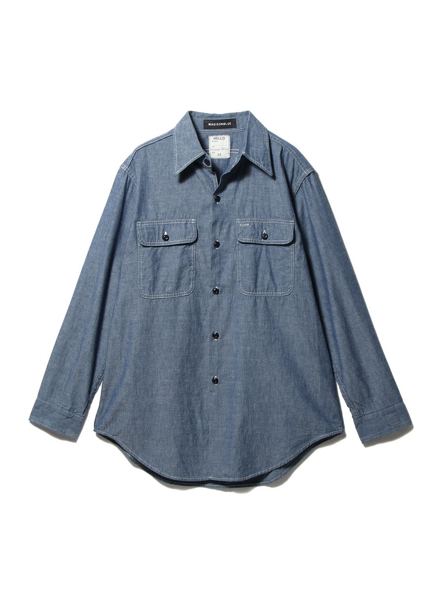 Madisonblue Hampton シャツ　IENA別注 サンプル品 MADISONBLUE / シャンブレー HAMPTONシャツ｜ESTNATION ONLINE STORE