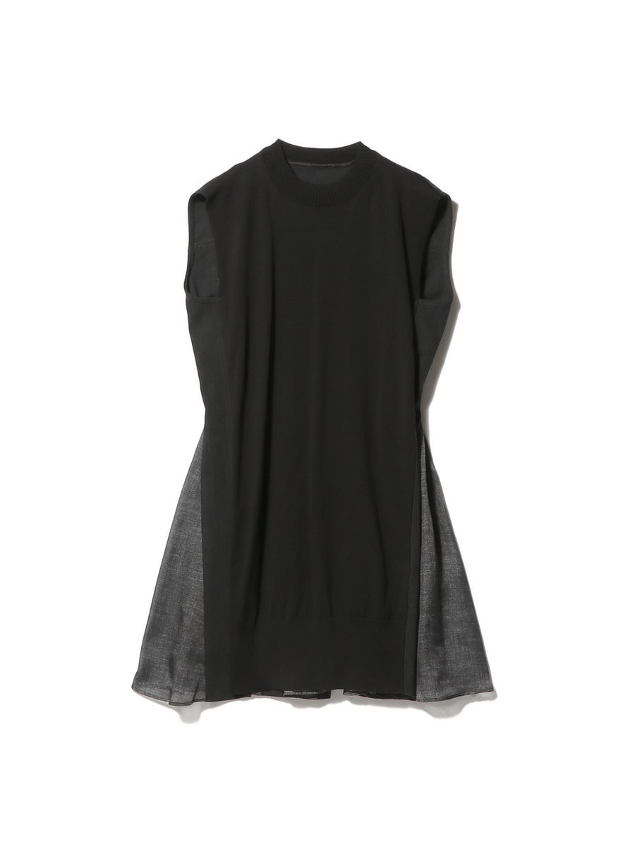 デニム×ニット ドレス