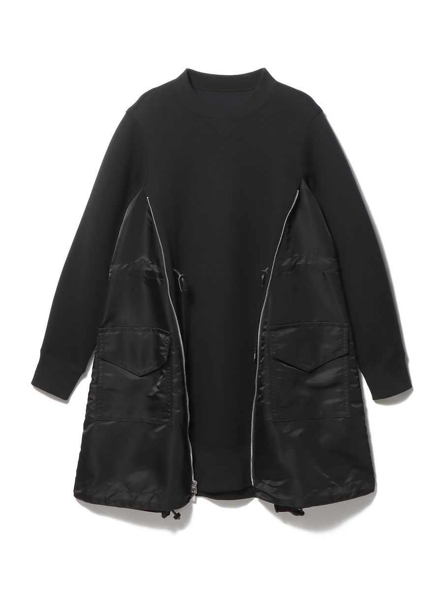 Sacai スウェットワンピース SACAI / スポンジスウェットワンピース｜ESTNATION ONLINE STORE