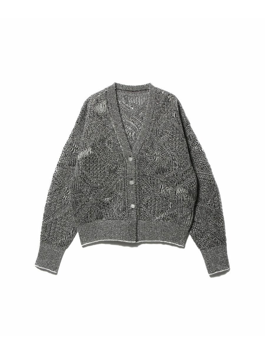 Mame Kurogouchi / シマーリング ニットカーディガン｜ESTNATION