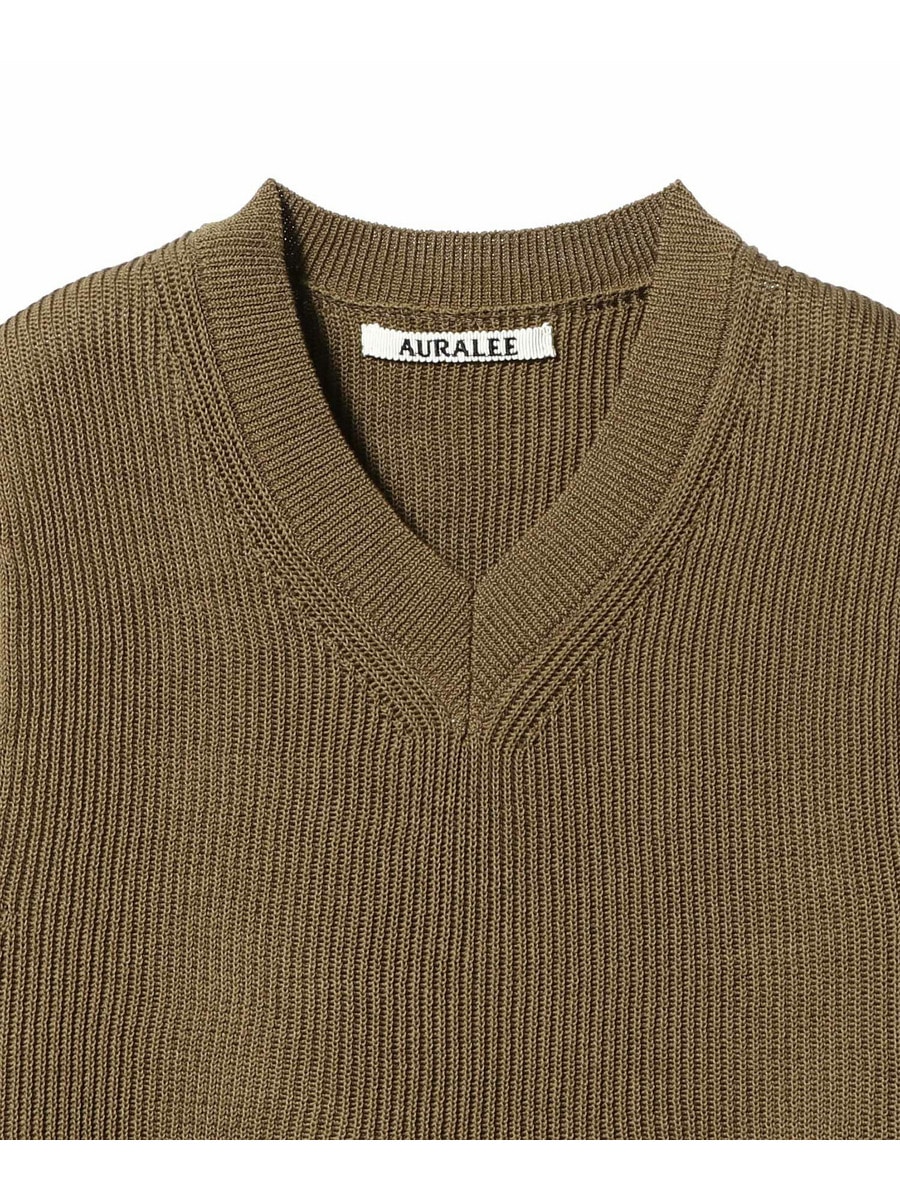 AURALEE  ニットベスト AURALEE DRY COTTON KNIT VEST / SELVEDGE LIGHT DENIM WIDE PANTS – Chum!