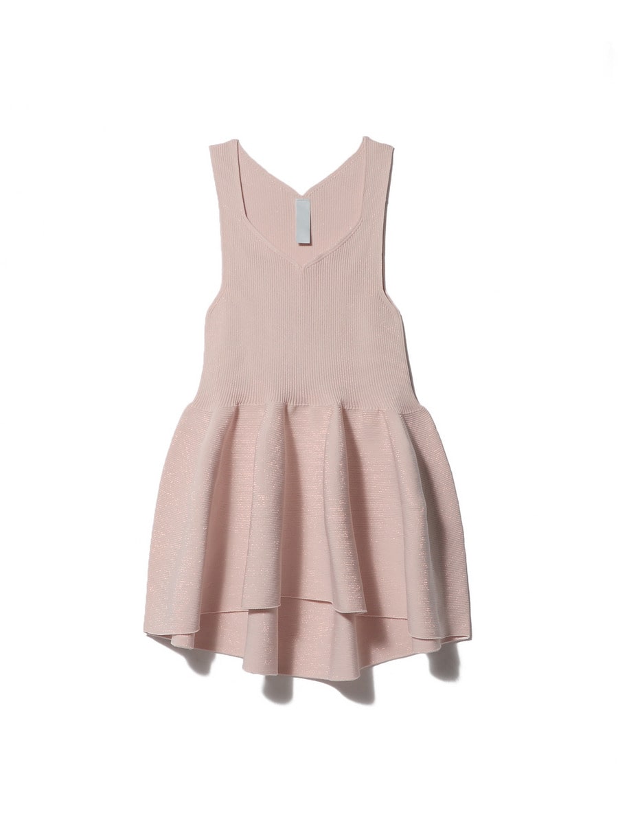 POTTERY グリッタースリーブレスニット