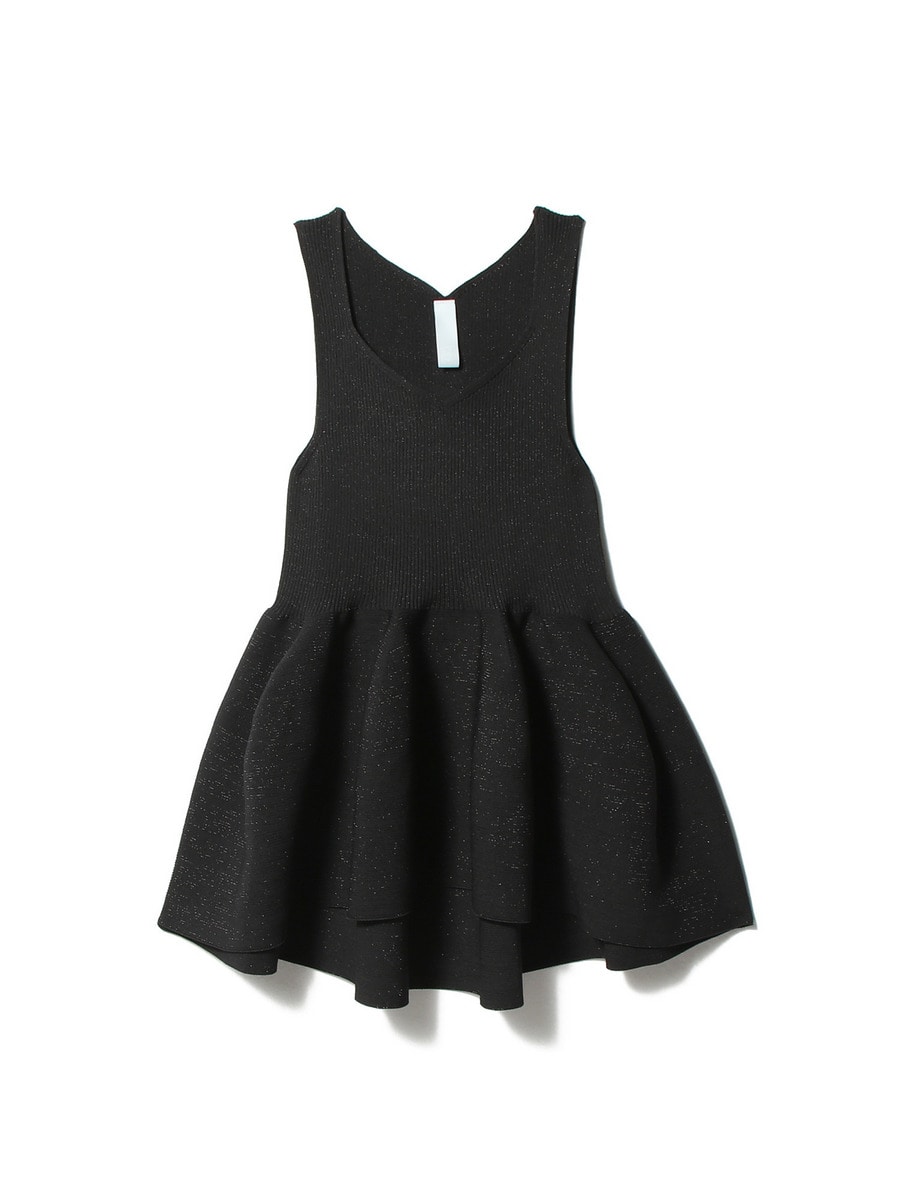 POTTERY グリッタースリーブレスニット