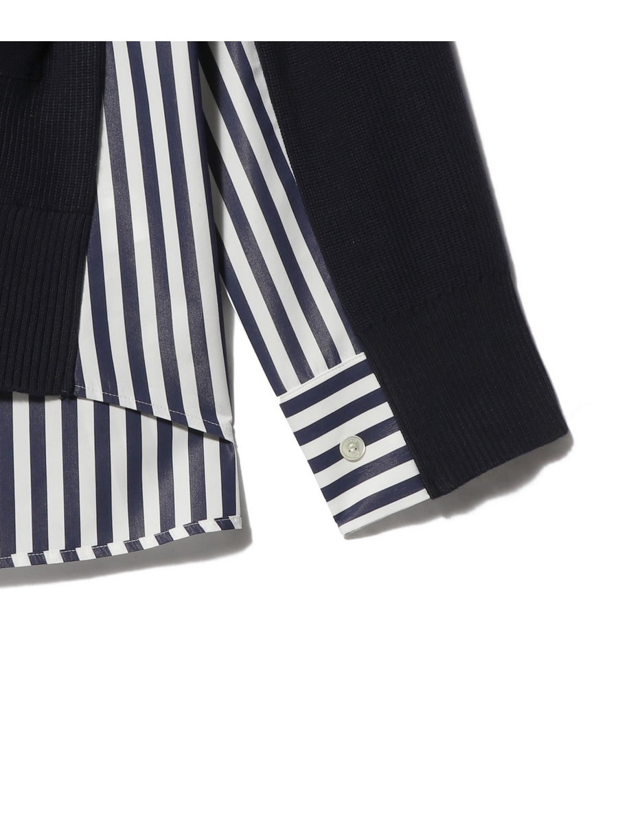 SACAI / ポプリン×コットンニットカーディガン｜ESTNATION