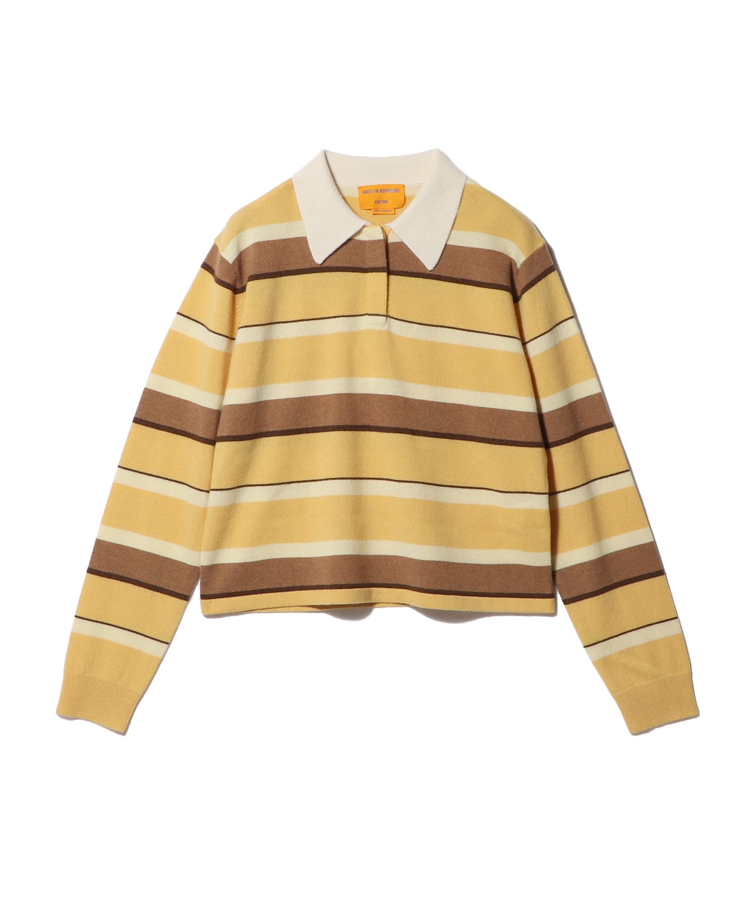 マルチボーダー ニットラガーシャツ