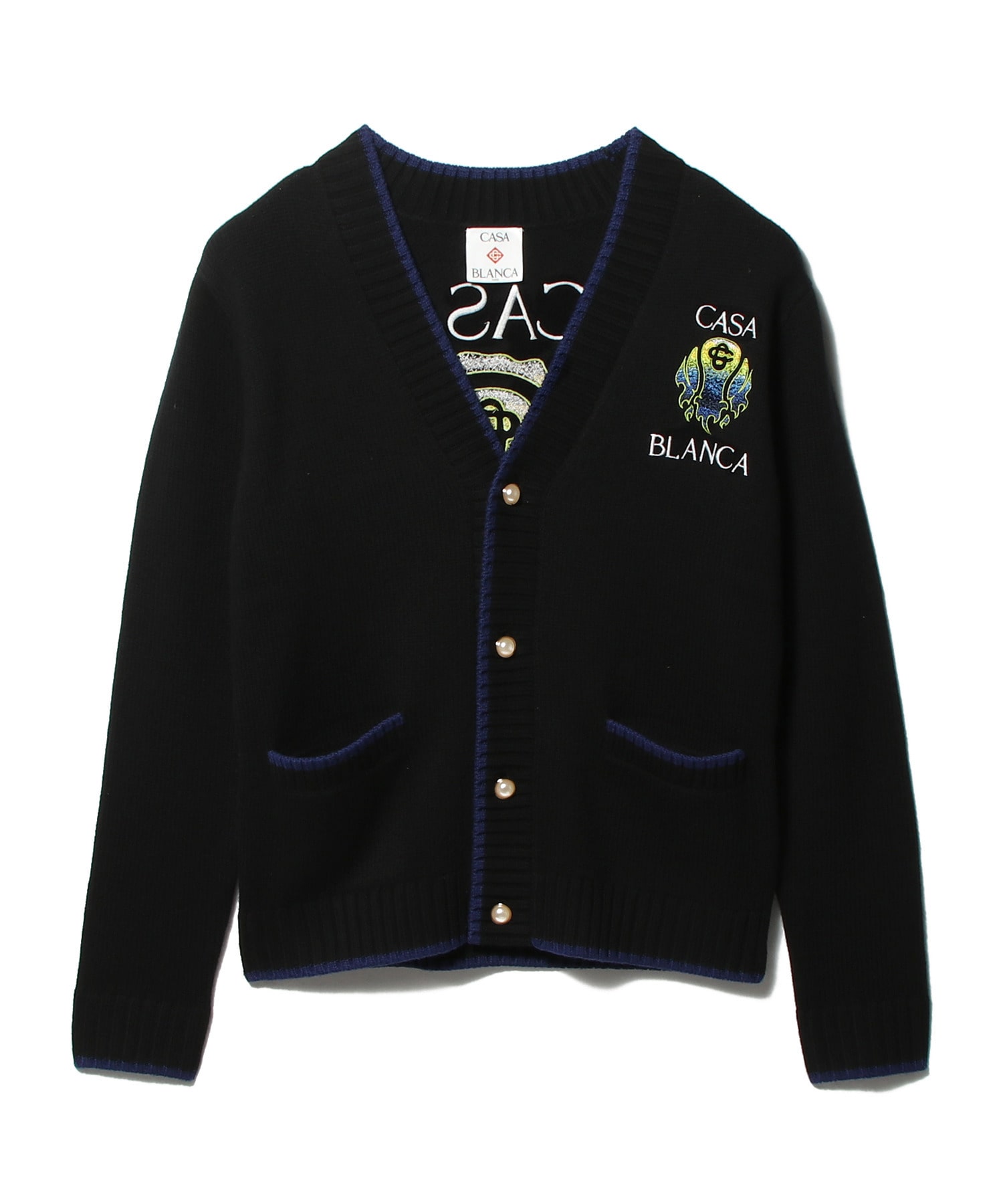 刺繡ニットカーディガン