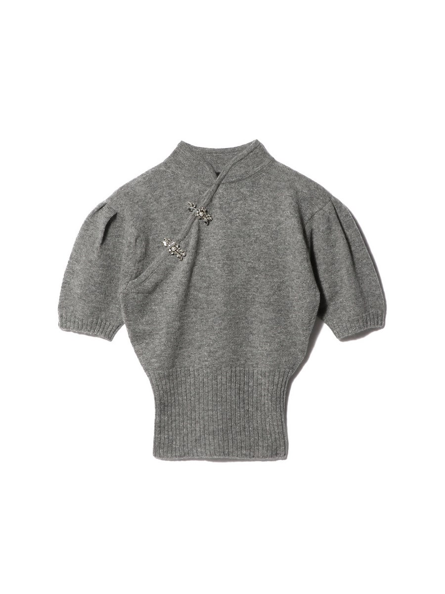 マンダリンカラーニット