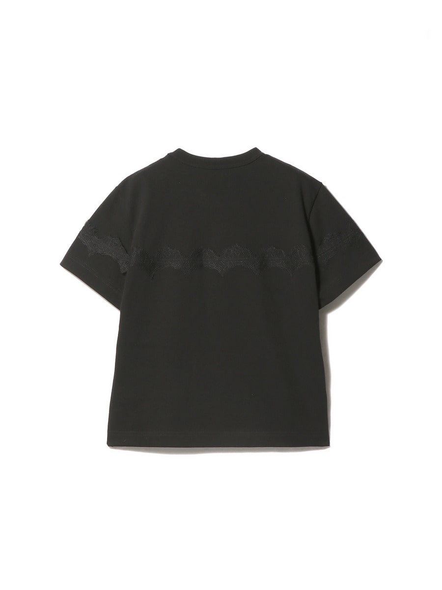 Sacai レース　スカート　embroidery ワンピース　ドレス　Tシャツ SACAI / プリントレースTシャツ｜ESTNATION ONLINE STORE