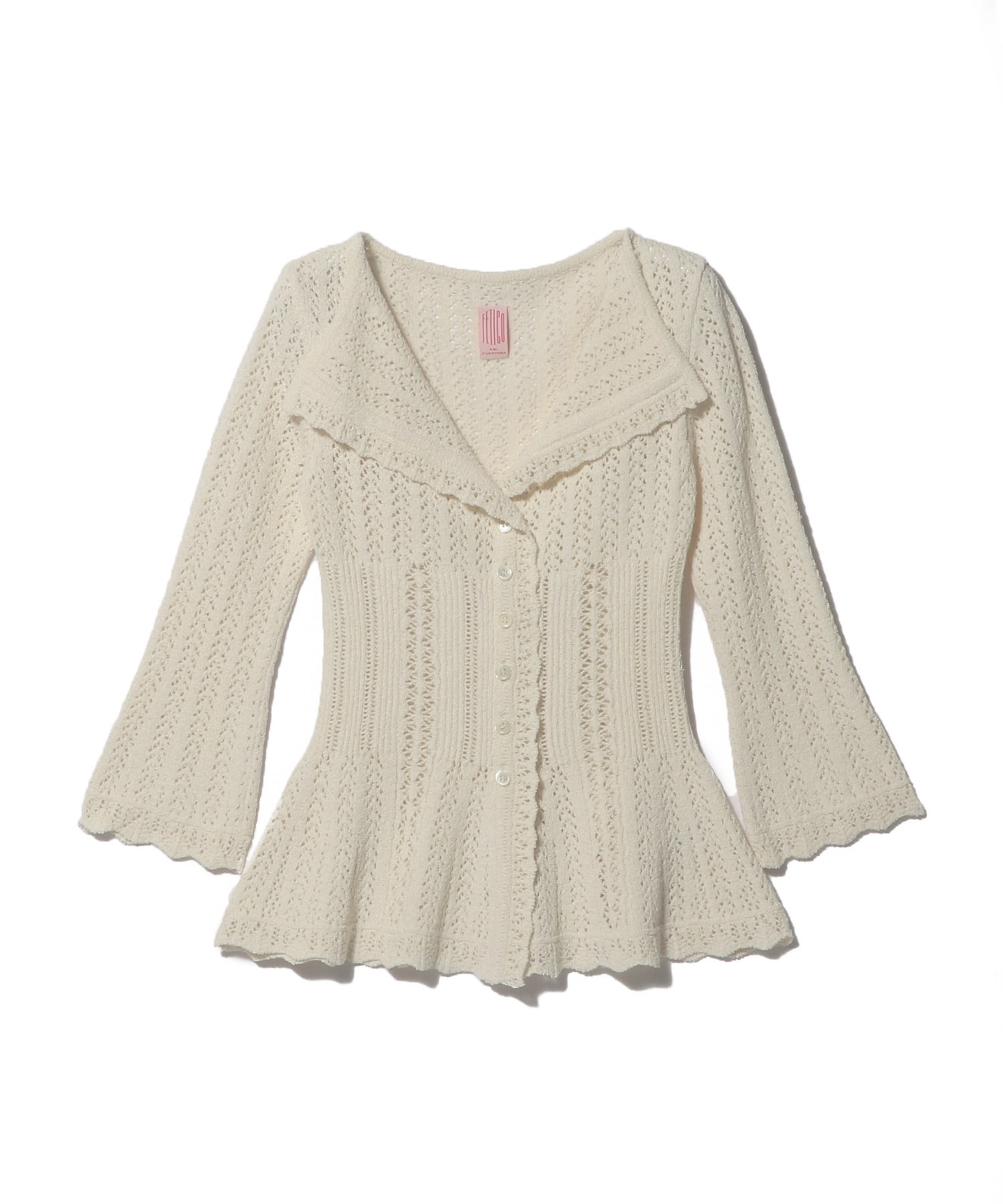 ブークレニット レースカーディガン