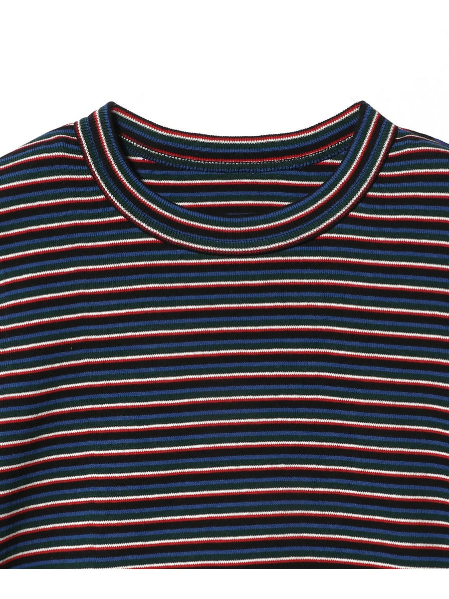 SACAI / ストライプコットンリブTシャツ｜ESTNATION ONLINE STORE