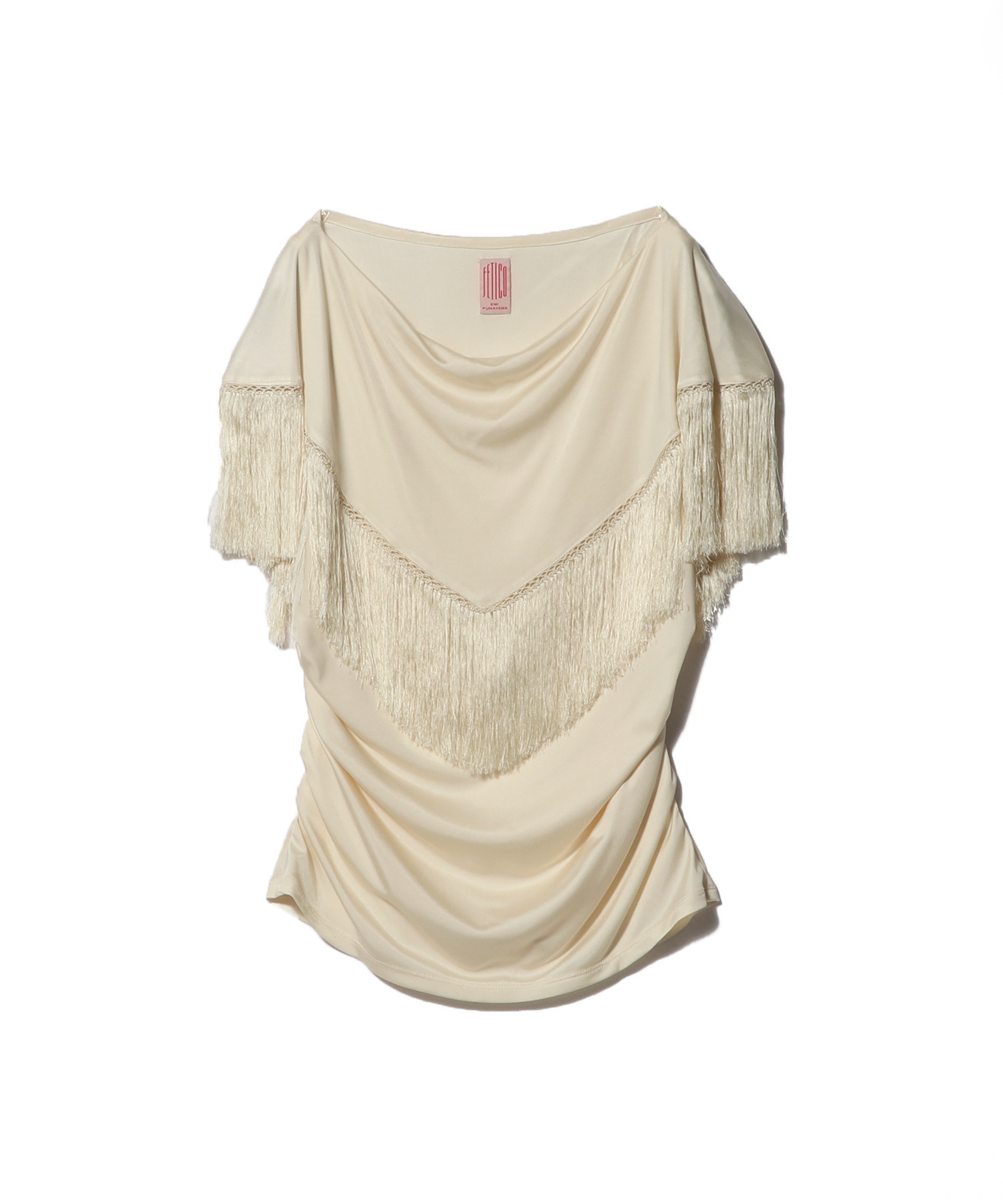 フリンジ ジャージートップス