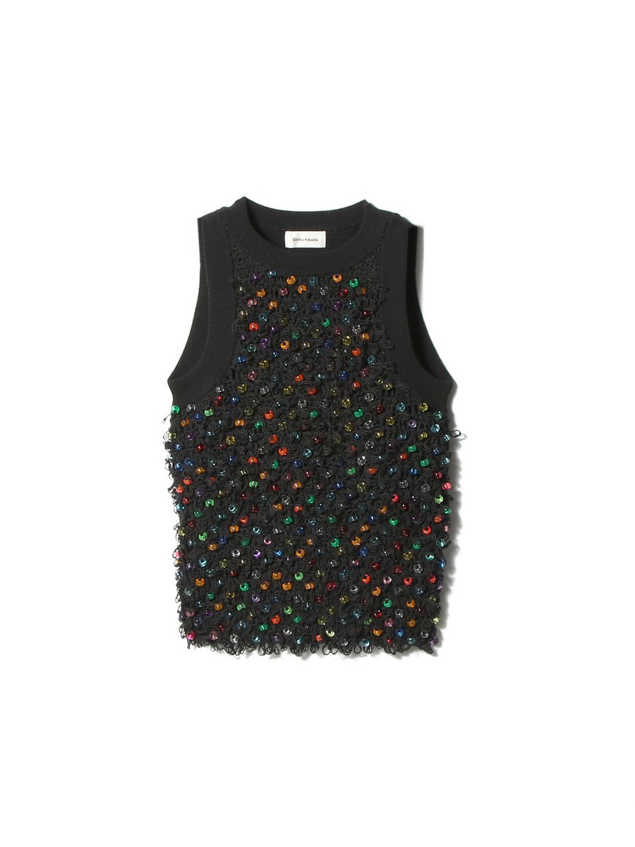 COLORFUL SLEEVELESS KNIT