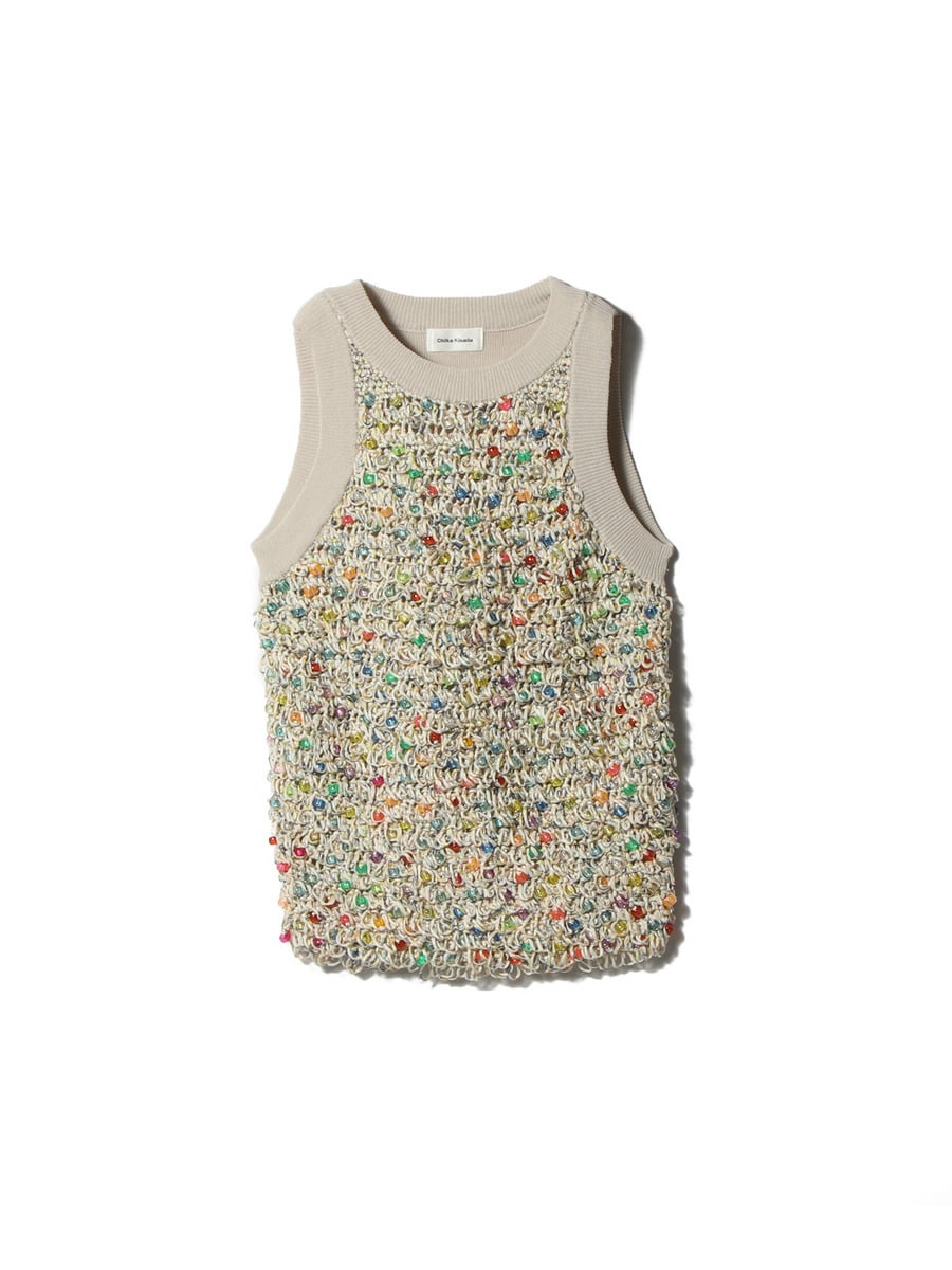 Chika Kisada / COLORFUL SLEEVELESS KNIT｜ESTNATION ONLINE STORE