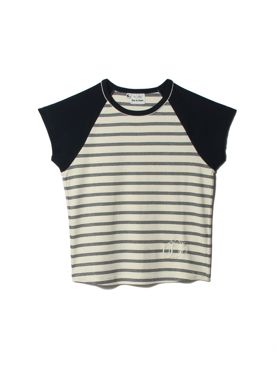 BORDER DOUBLE BIND TEE