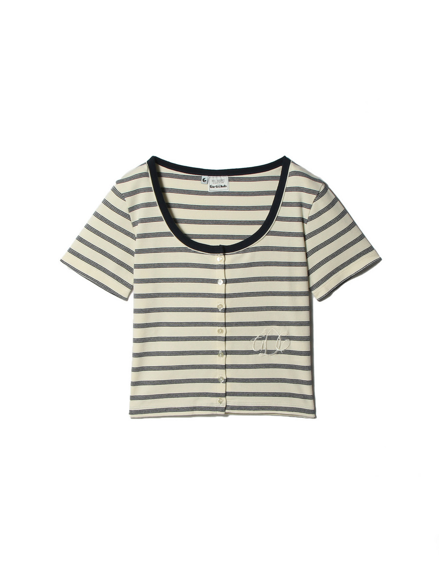 BORDER DOUBLE BIND CARDIGAN
