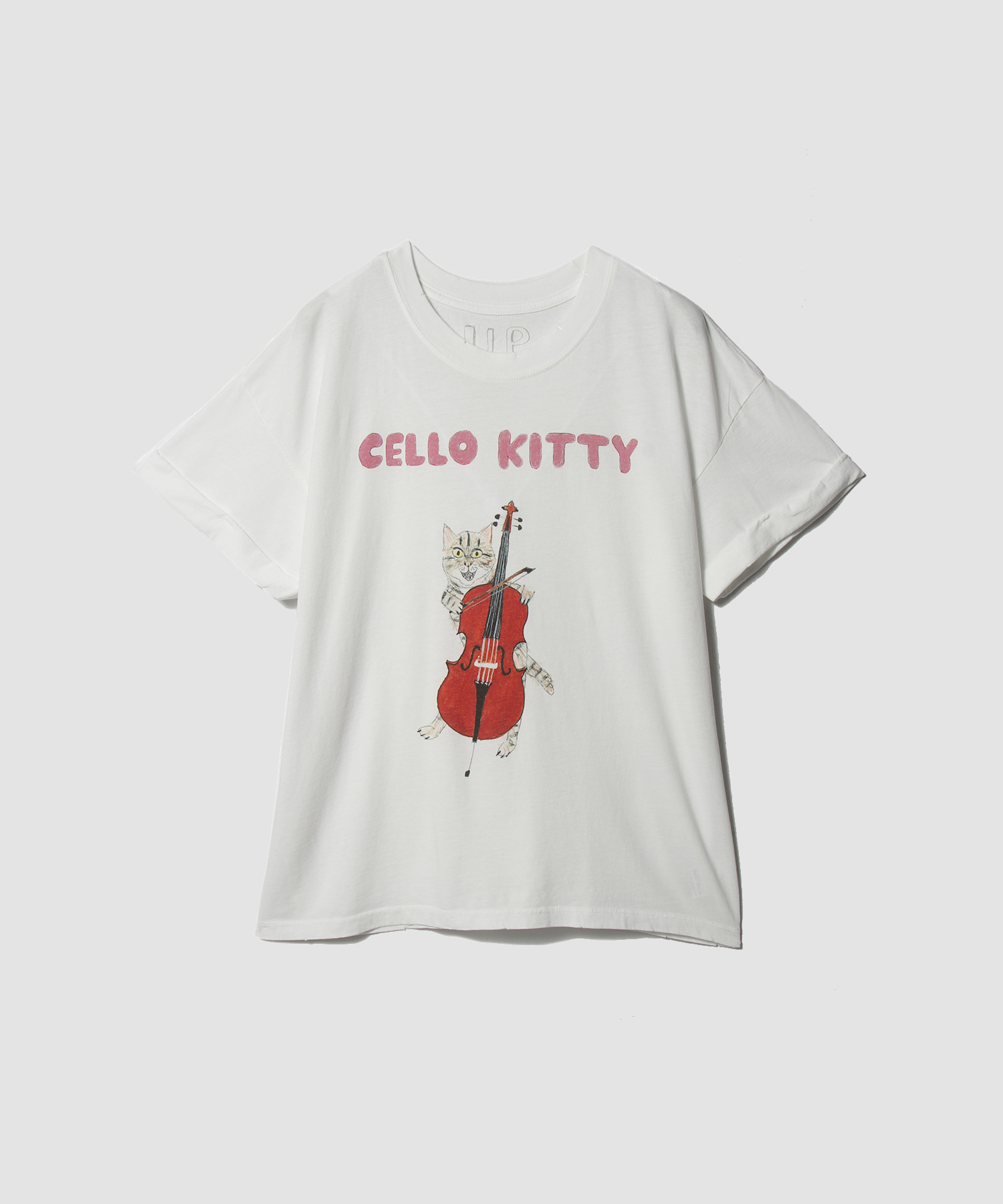 Cello Kitty プリントTシャツ