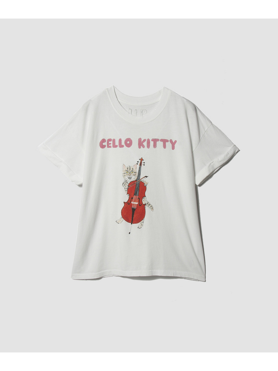 Cello Kitty プリントTシャツ