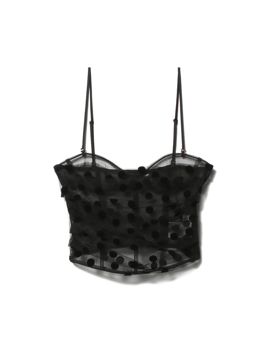 Chika Kisada / チュール ビスチェ Chika Kisada / ドット柄チュールビスチェ｜ESTNATION ONLINE STORE