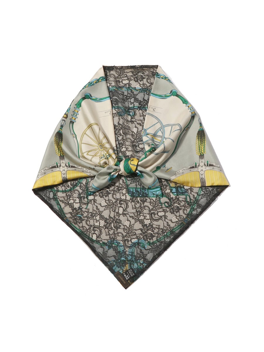 ブラックレース コンビスカーフ