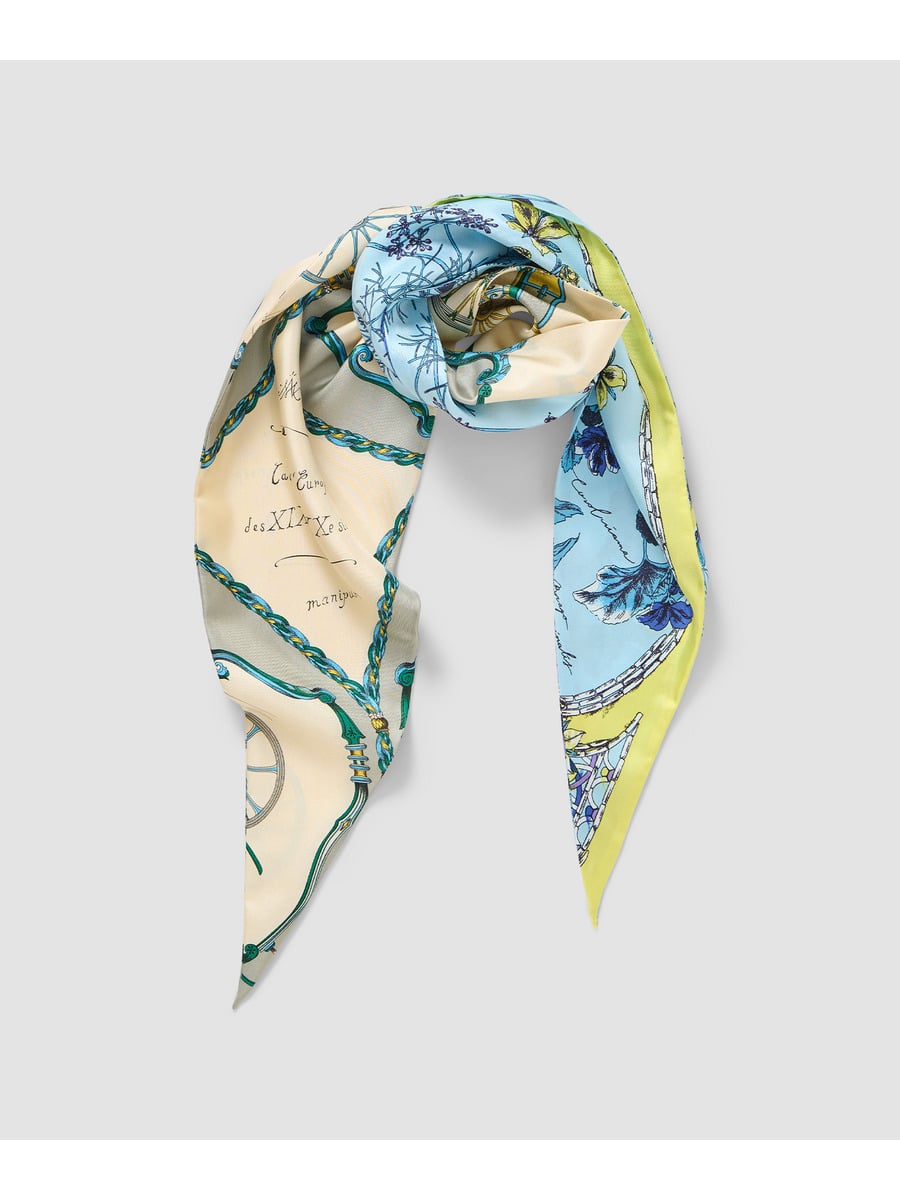 ダイヤ型プリントスカーフ《ESTNATION EXCLUSIVE》 