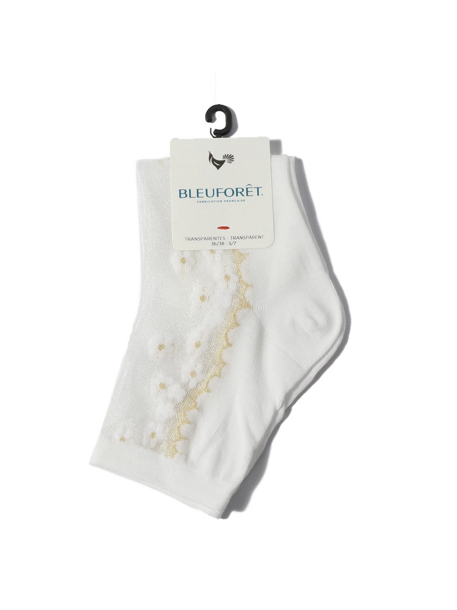 スモールフラワーシースルーソックス