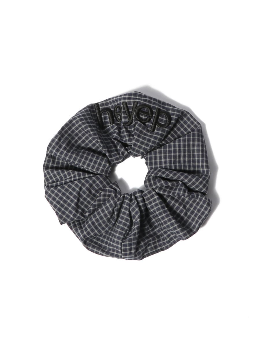 Pajama Check Logo Scrunchie