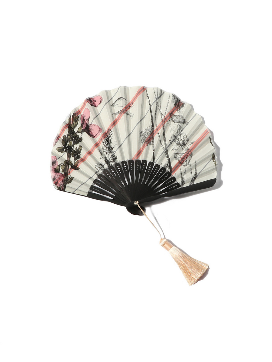 コラージュボタニカルフラワー扇子《ESTNATION EXCLUSIVE》