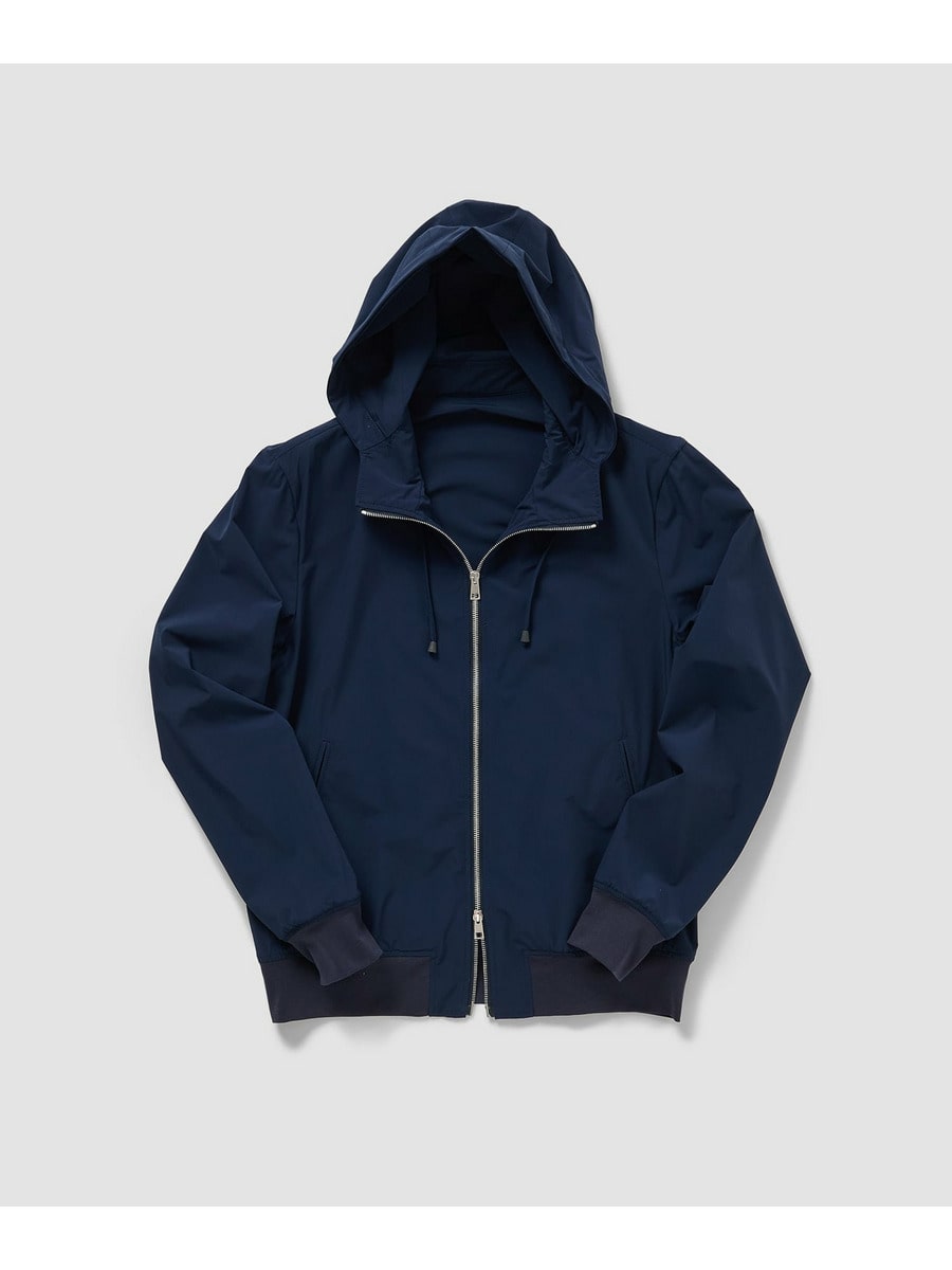 VISCONTI ナイロンフーディーブルゾン