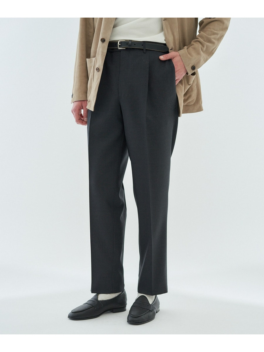 ウールトロピカル テーパードトラウザー