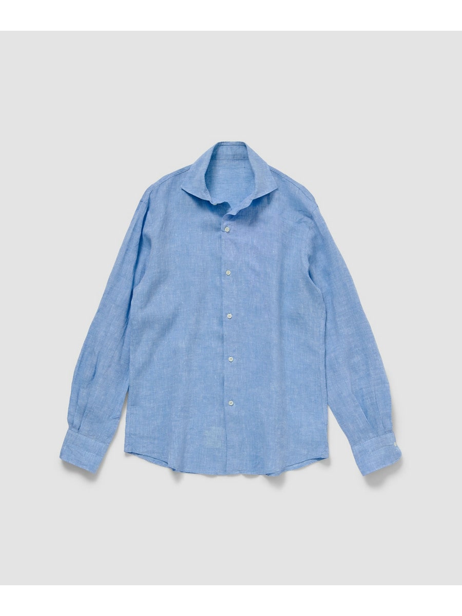 リネン カッタウェイシャツ