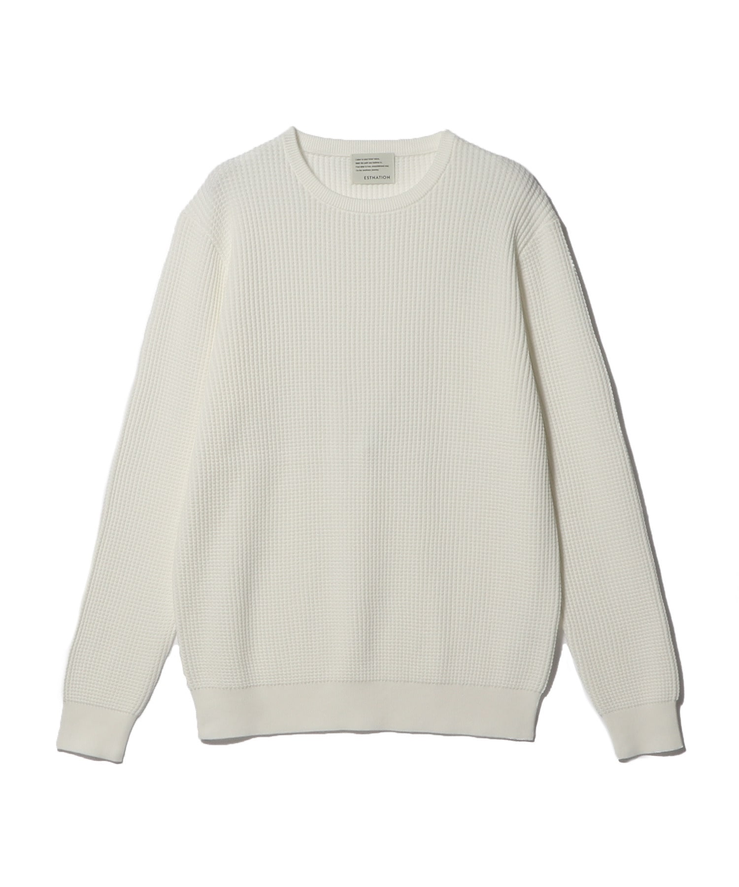 スビンコットン ワッフルニット