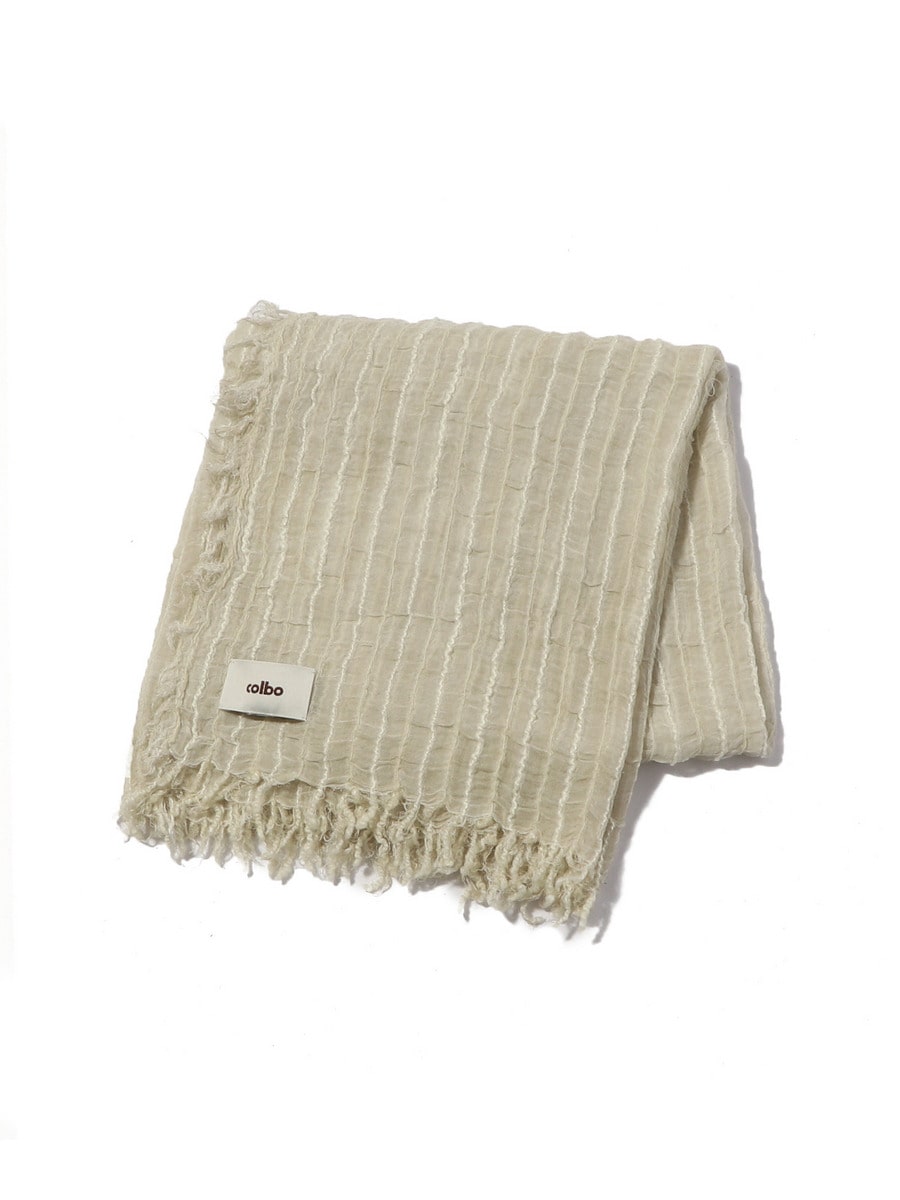 Sheer fringe scarf