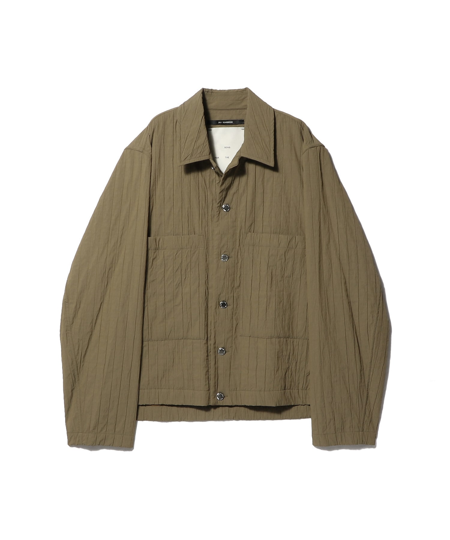 Box Jacket Wide Weave Stripe