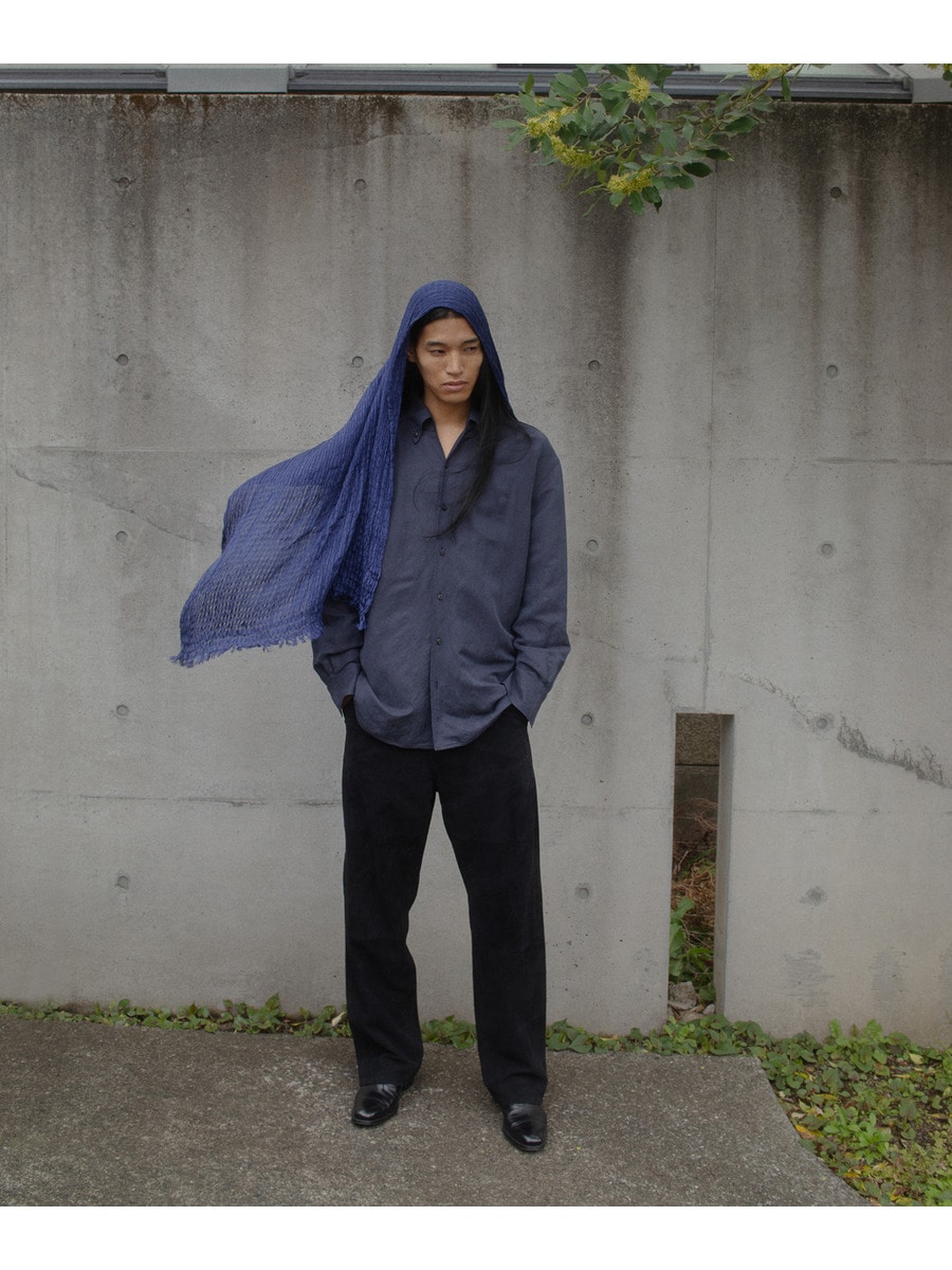 シルクリネン ボタンダウンシャツ《ESTNATION EXCLUSIVE》