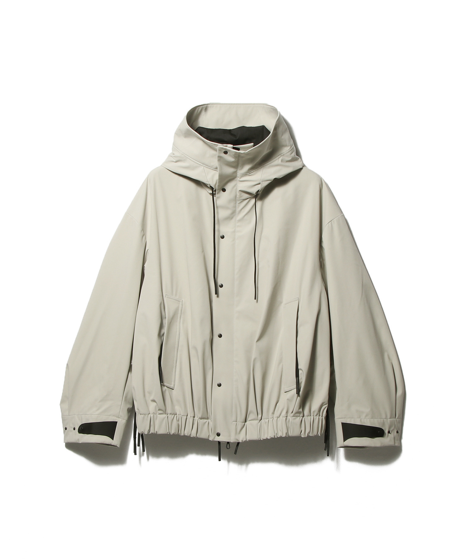  ハーフレイヤー フーデッドブルゾン