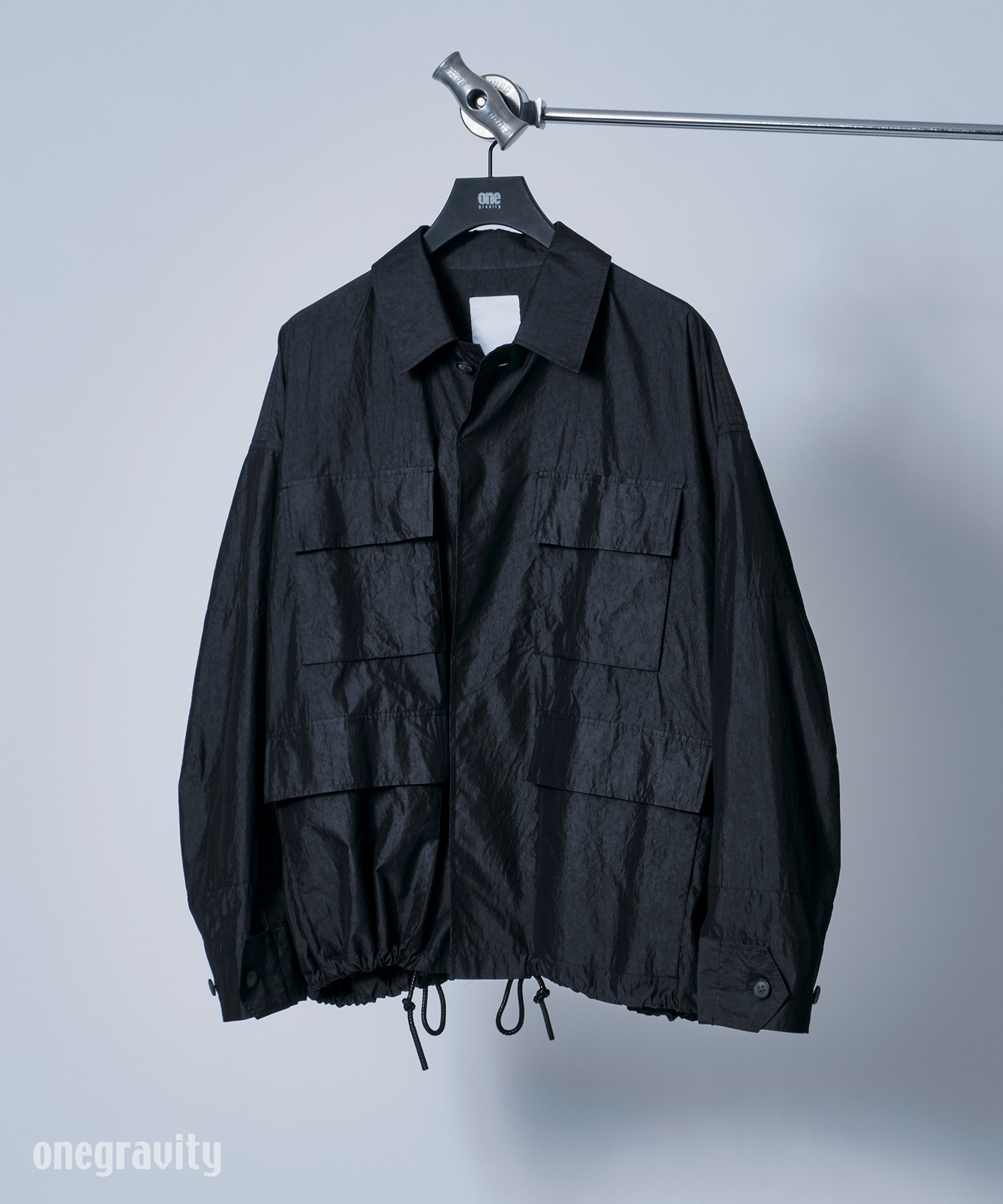 コットンシルク ルーズフィットシャツジャケット