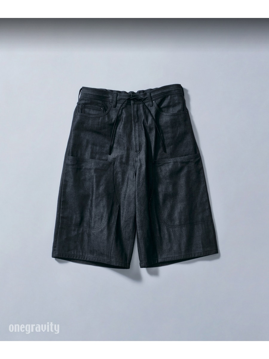 デニム クロップドショーツ