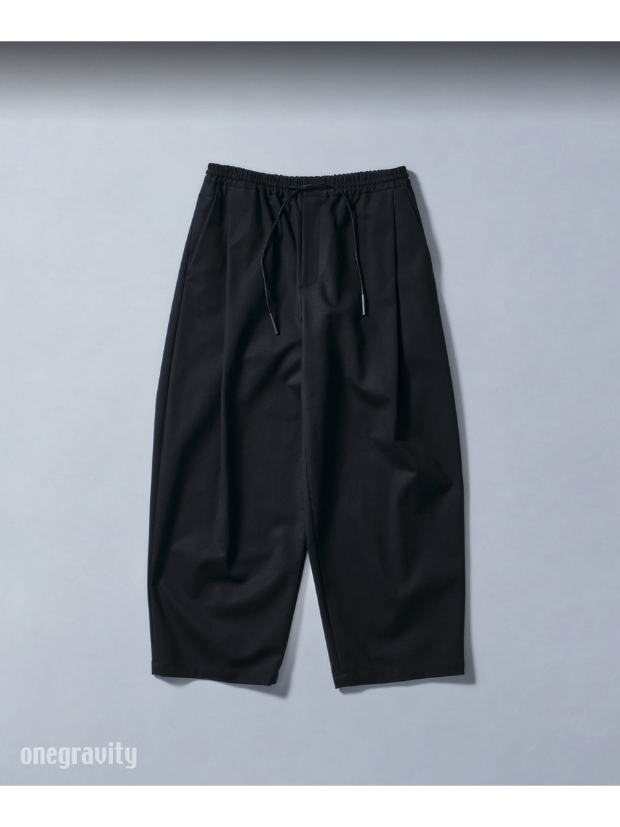 ボリュームプリーツ ワイドパンツ