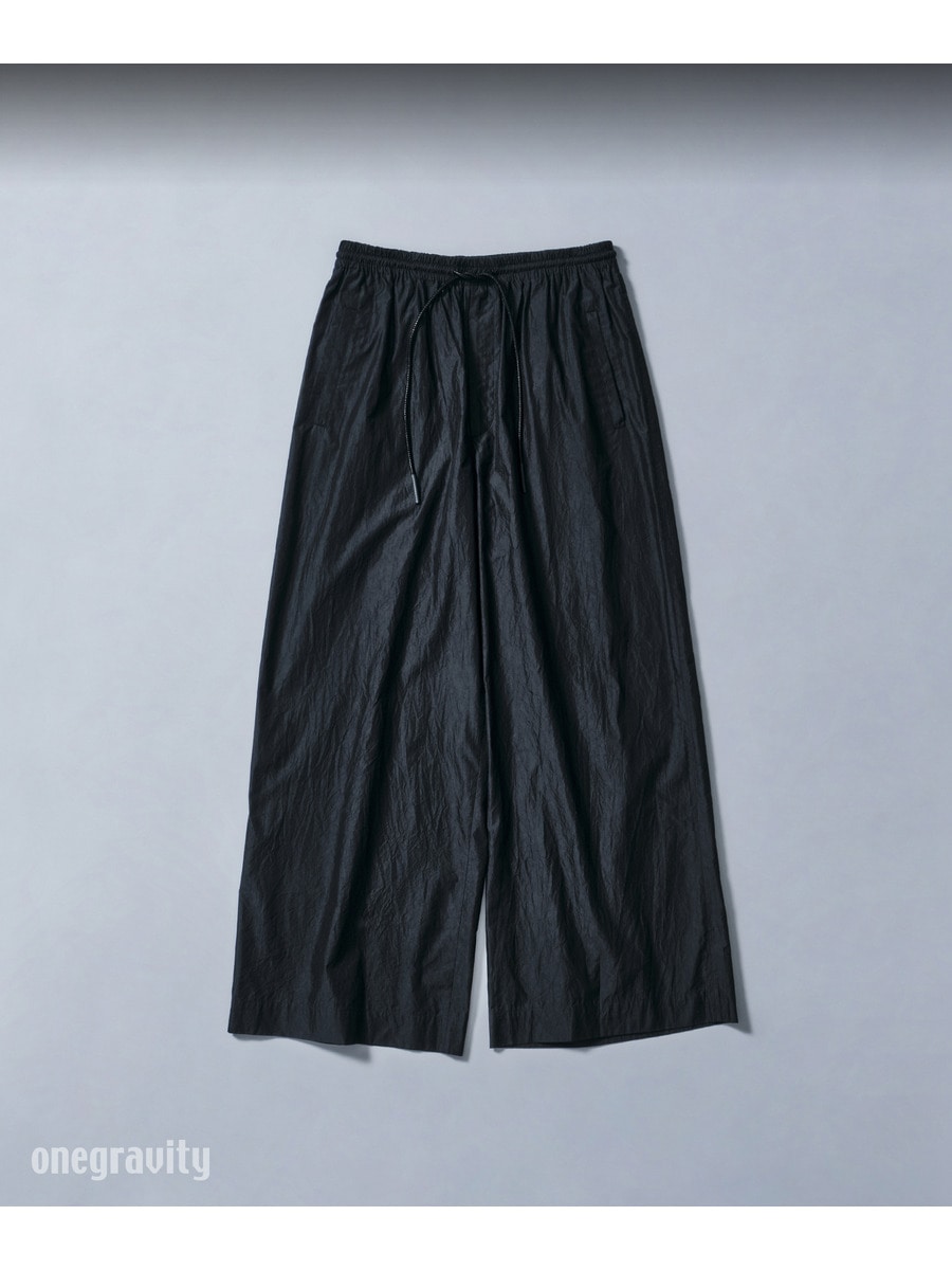 コットンシルク ルーズフィットワイドパンツ