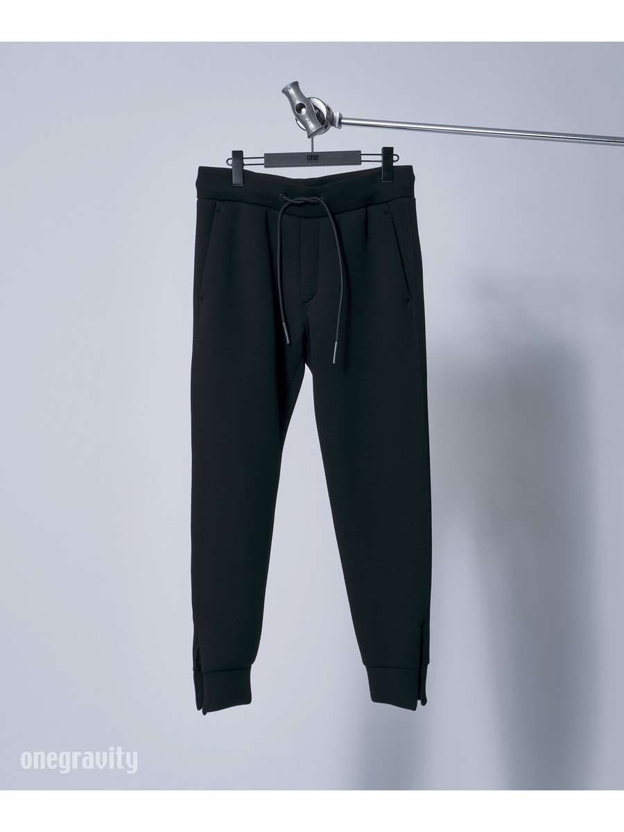 ウールブレンドシアーダンボールニットパンツ