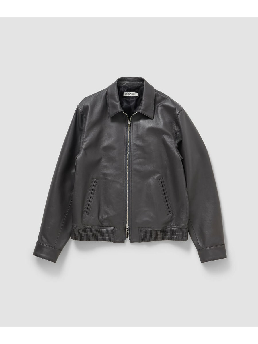 シープレザー ジップアップジャケット