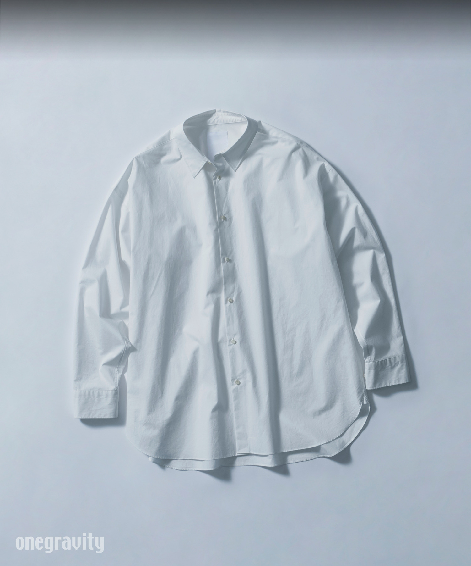 ラウンドテール オーバーレイヤーシャツ